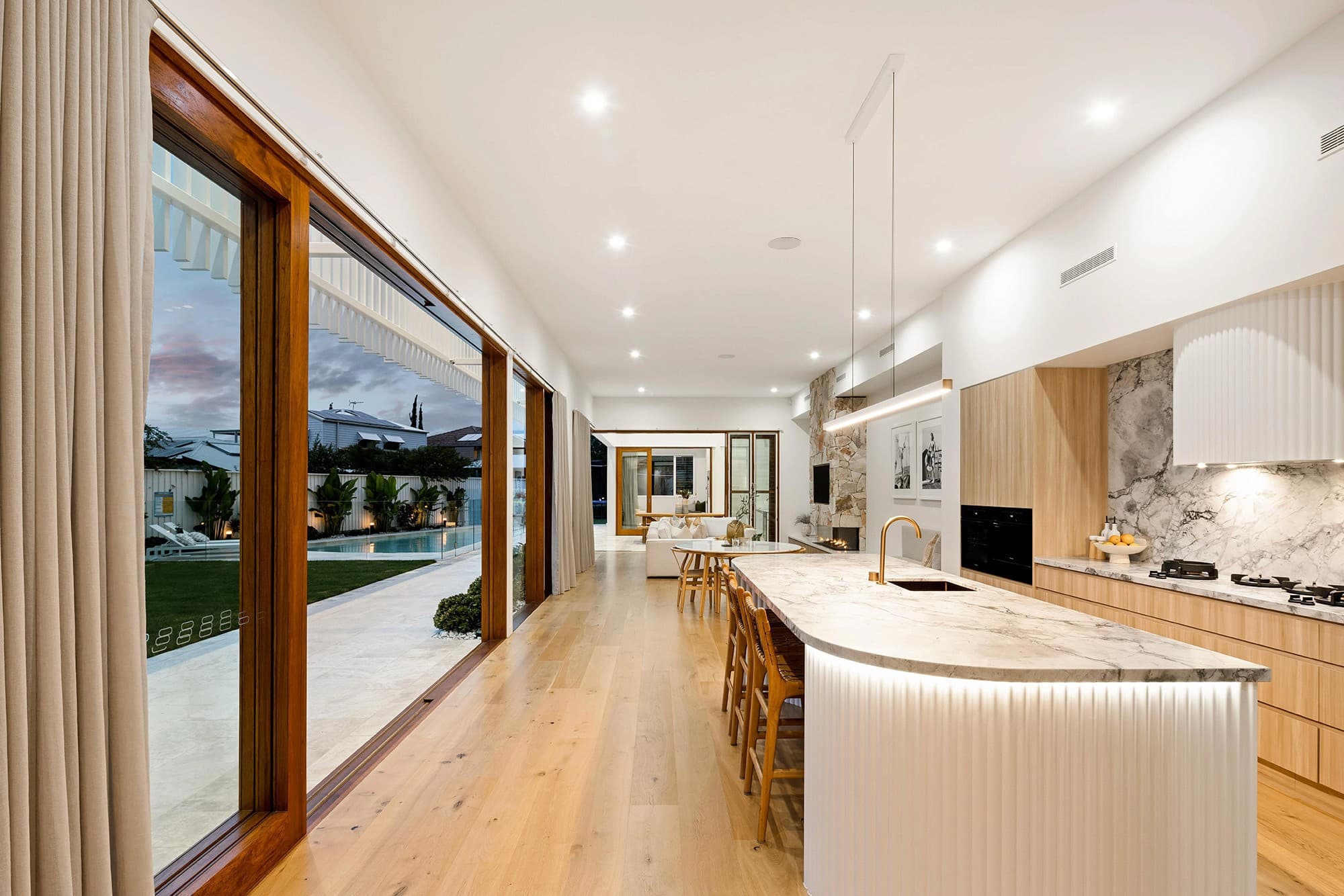 A completed Invilla home under a clear Queensland sky